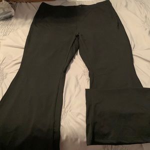Black flare pants